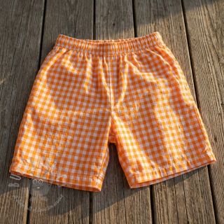 Pamuk YARN DYED NEON SMALL Checks orange
