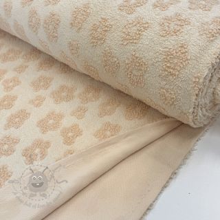 Frotir Knitted flowers ecru