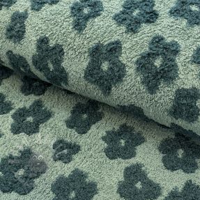 Frotir Knitted flowers old green