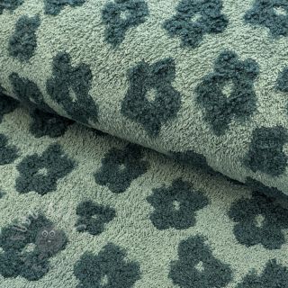 Frotir Knitted flowers old green