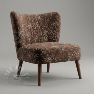 Semiš rastezljivi Tape flower dark brown