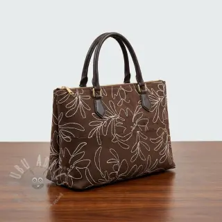 Semiš rastezljivi Tape flower dark brown