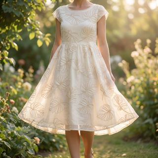 Pamuk VOILE EMBROIDERY Kady off white