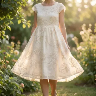 Pamuk VOILE EMBROIDERY Kady off white