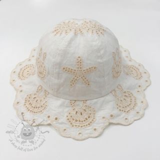 Pamuk EMBROIDERY Sea ornaments white
