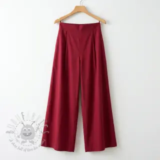 Tkanina od pamuka i viskoze wine red