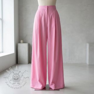 Tkanina od pamuka i viskoze light pink