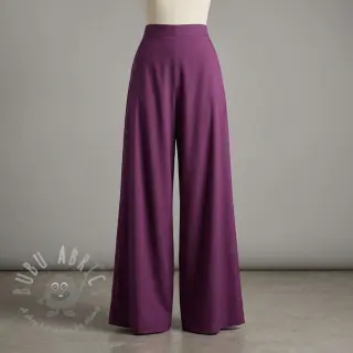 Tkanina od pamuka i viskoze aubergine