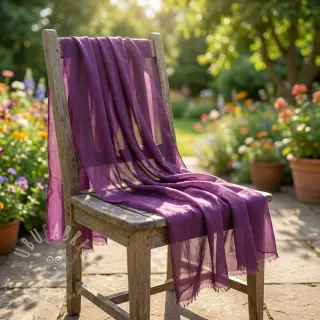 Tkanina od pamuka i viskoze aubergine