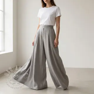 Tkanina od pamuka i viskoze light grey