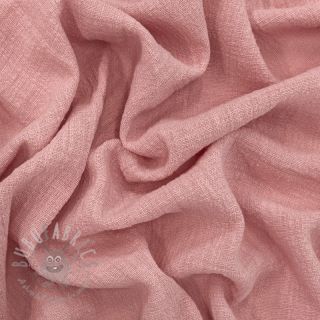 Pamučna tkanina SLUB WASHED old rose