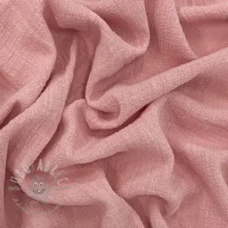 Pamučna tkanina SLUB WASHED old rose