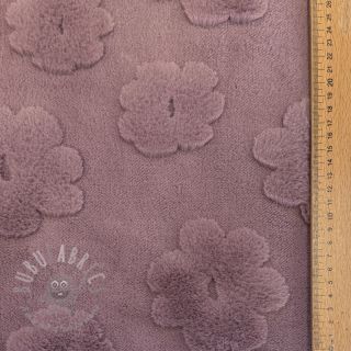 Fleece Flowers mauve
