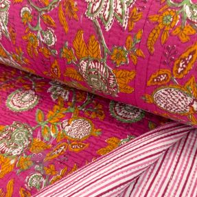 Pamuk QUILT Gange fuchsia