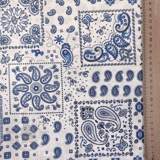 Pamuk Kansas blanc blue