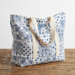 Pamuk Kansas blanc blue