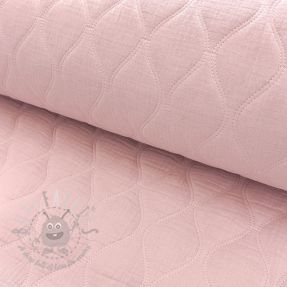Tetra Tkanina/Muslin QUILT Wave soft rose