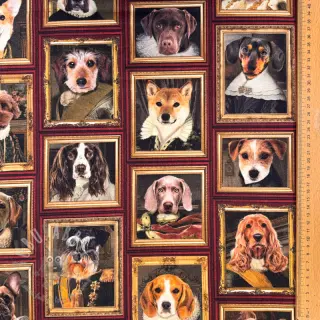 Dekorativna tkanina Dogs golden age digital print