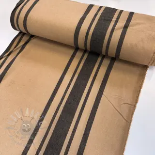 Dekorativna tkanina Bernadette stripe lin noir