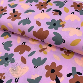 Pamuk Flowers lavender by JENNIFER BOURON ORGANIC