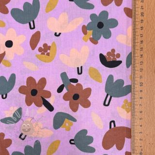 Pamuk Flowers lavender by JENNIFER BOURON ORGANIC