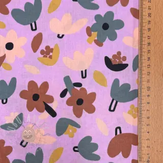 Pamuk Flowers lavender by JENNIFER BOURON ORGANIC