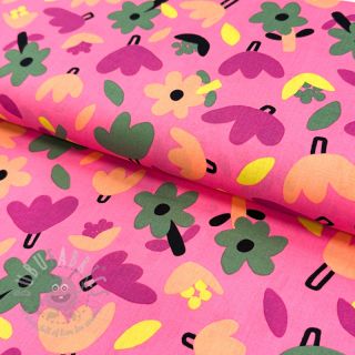 Pamuk Flowers pink by JENNIFER BOURON ORGANIC