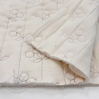 Tetra Tkanina/Muslin STEPPED Cherries natural