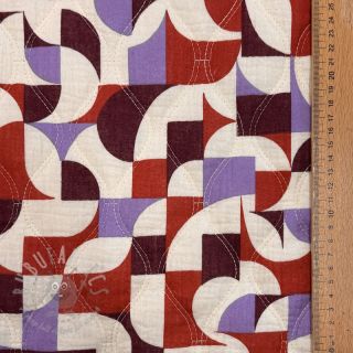 Tetra Tkanina/Muslin STEPPED Flowers natural