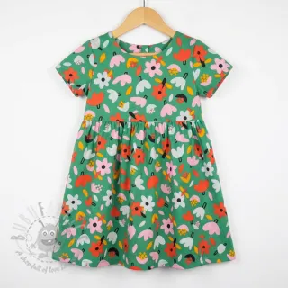 Pamuk Flowers green by JENNIFER BOURON ORGANIC
