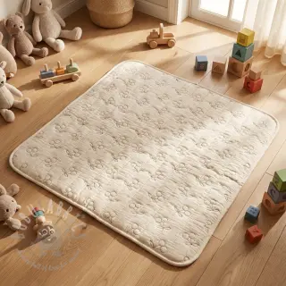 Tetra Tkanina/Muslin STEPPED Cherries natural