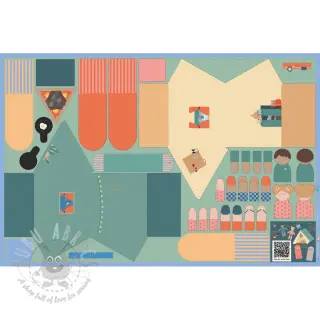 Pamuk Lets go camping PANEL digital print