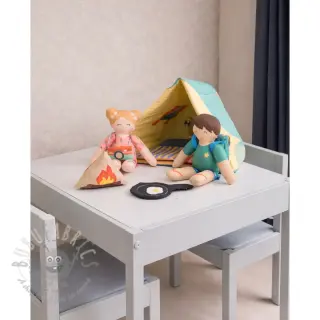 Pamuk Lets go camping PANEL digital print
