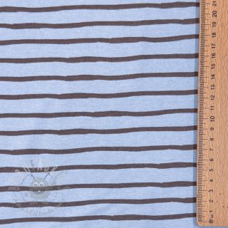 Jersey Stripes dusty blue