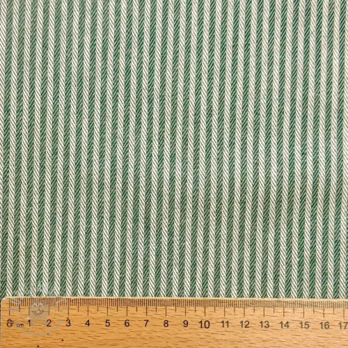 Dekorativna tkanina DOBBY Colored stripe army green