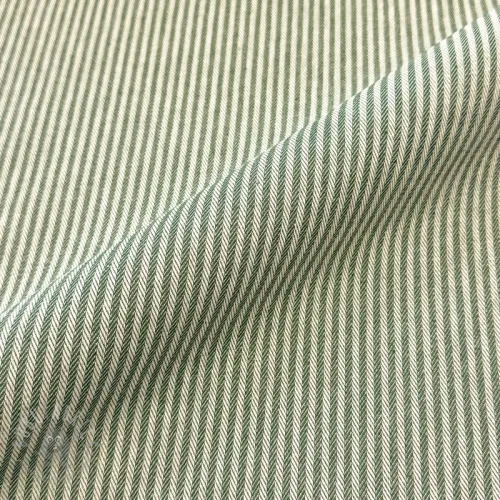 Dekorativna tkanina DOBBY Colored stripe army green