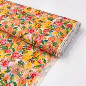 Viskoza RAYON POPLIN Printed Rosie design C