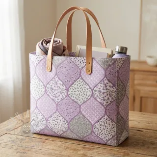 Pamuk Flowers patchwork lilac