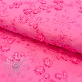 Pamuk EMBROIDERY Catchy leaves pink