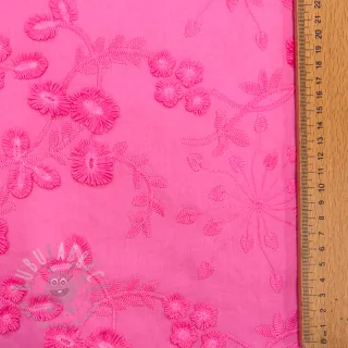 Pamuk EMBROIDERY Catchy leaves pink