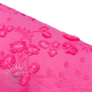 Pamuk EMBROIDERY Catchy leaves pink