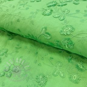 Pamuk EMBROIDERY Catchy leaves green