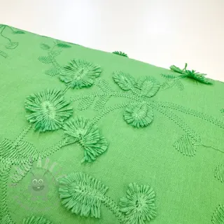Pamuk EMBROIDERY Catchy leaves green