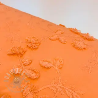 Pamuk EMBROIDERY Catchy leaves orange
