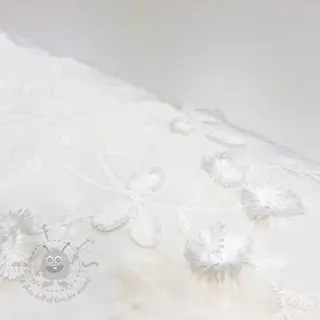 Pamuk EMBROIDERY Catchy leaves off white