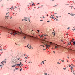 Pamučna tkanina s mješavinom Burny lovely pink
