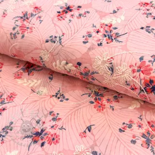 Pamučna tkanina s mješavinom Burny lovely pink
