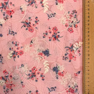 Pamučna tkanina s mješavinom Burny lovely pink