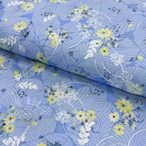 Pamučna tkanina s mješavinom Burny lovely blue