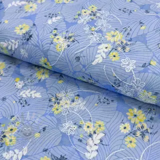 Pamučna tkanina s mješavinom Burny lovely blue